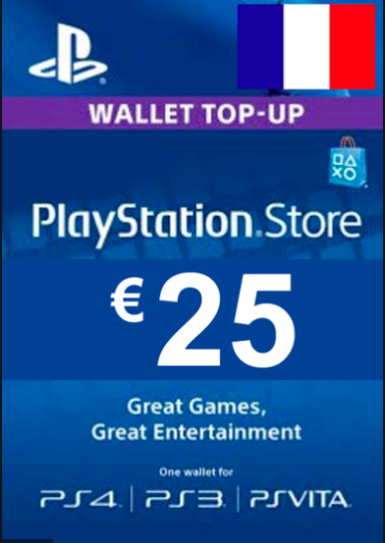 Playstation Network Card (PSN) 25 EUR (France) - Image 2